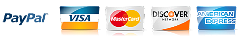 Credit card logos and Paypal